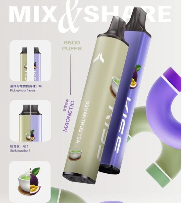 凱斯KISS 6500口拋棄式 一次性電子煙：圖片 2